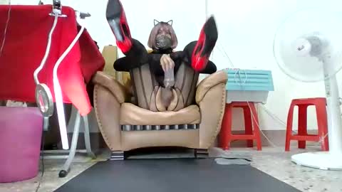 Slutty little female cat online show from October 11, 7:11 am