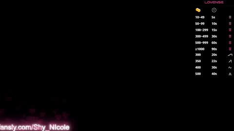 ShyNicole online show from March 5, 8:37 pm